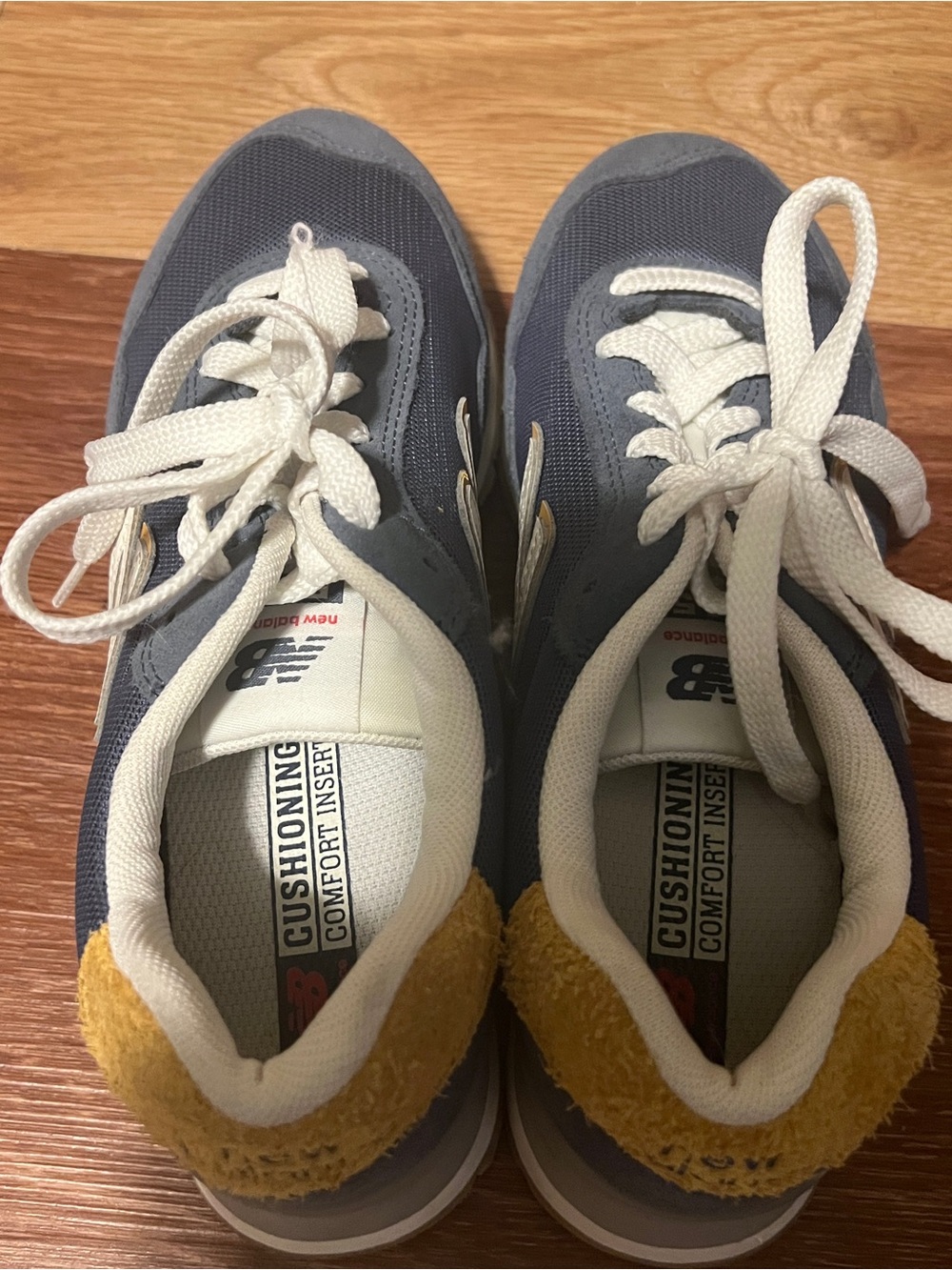 New Balance Blue & Yellow Lace-Up Sneakers